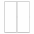 Bsc Preferred 4 x 5'' White Rectangle Laser Labels - Master Case, 400PK S-17381